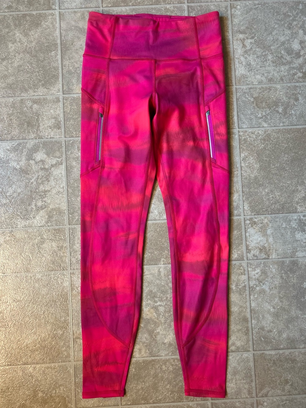 Women’s Hot Pink Active Leggings with Side Pockets